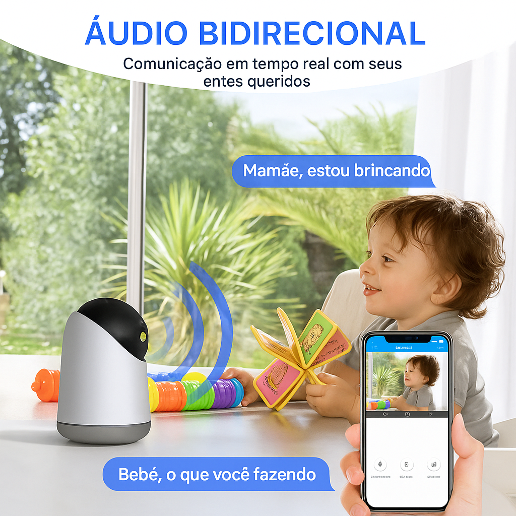 Câmera de Segurança 360° para Pets - Lenovo®