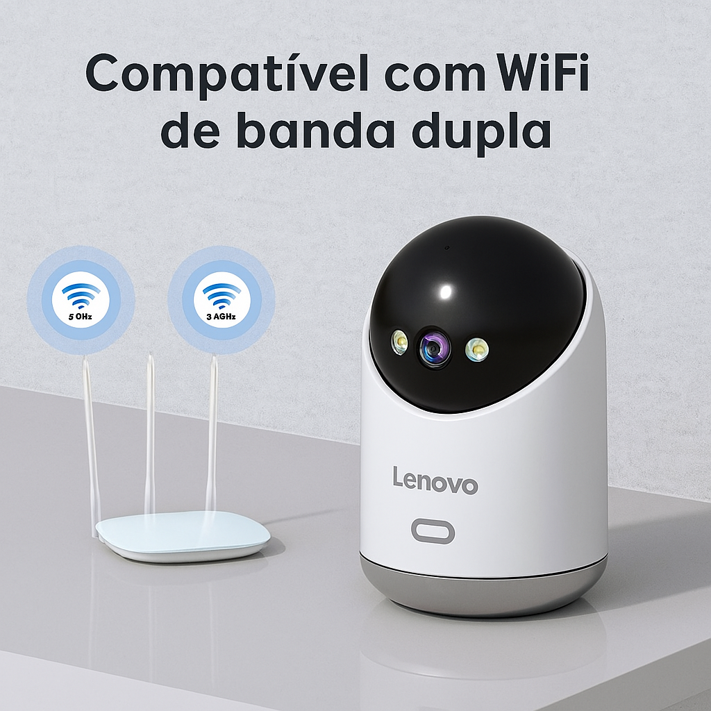 Câmera de Segurança 360° para Pets - Lenovo®